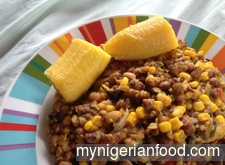 Beans with Corn Pottage