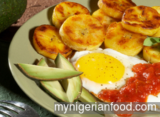 Fried Plantain with Eggs