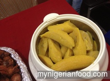 Boiled Plantain