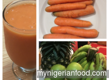 Carrots in Fruits Smoothie