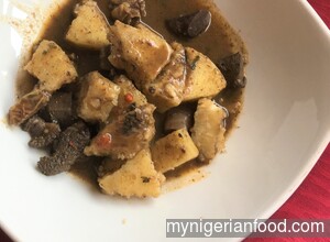 Yam in Pepper Soup