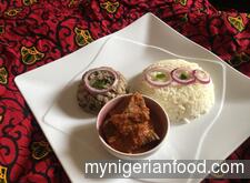 Beans and Rice with Stew