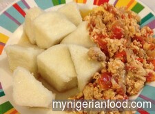 Boiled Yam