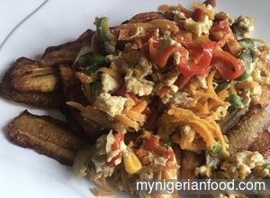 Fried Plantain with Eggs