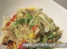 Cabbage stir fry
