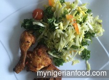 Peppered Chicken and Salad