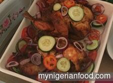 Peppered Chicken and Salad